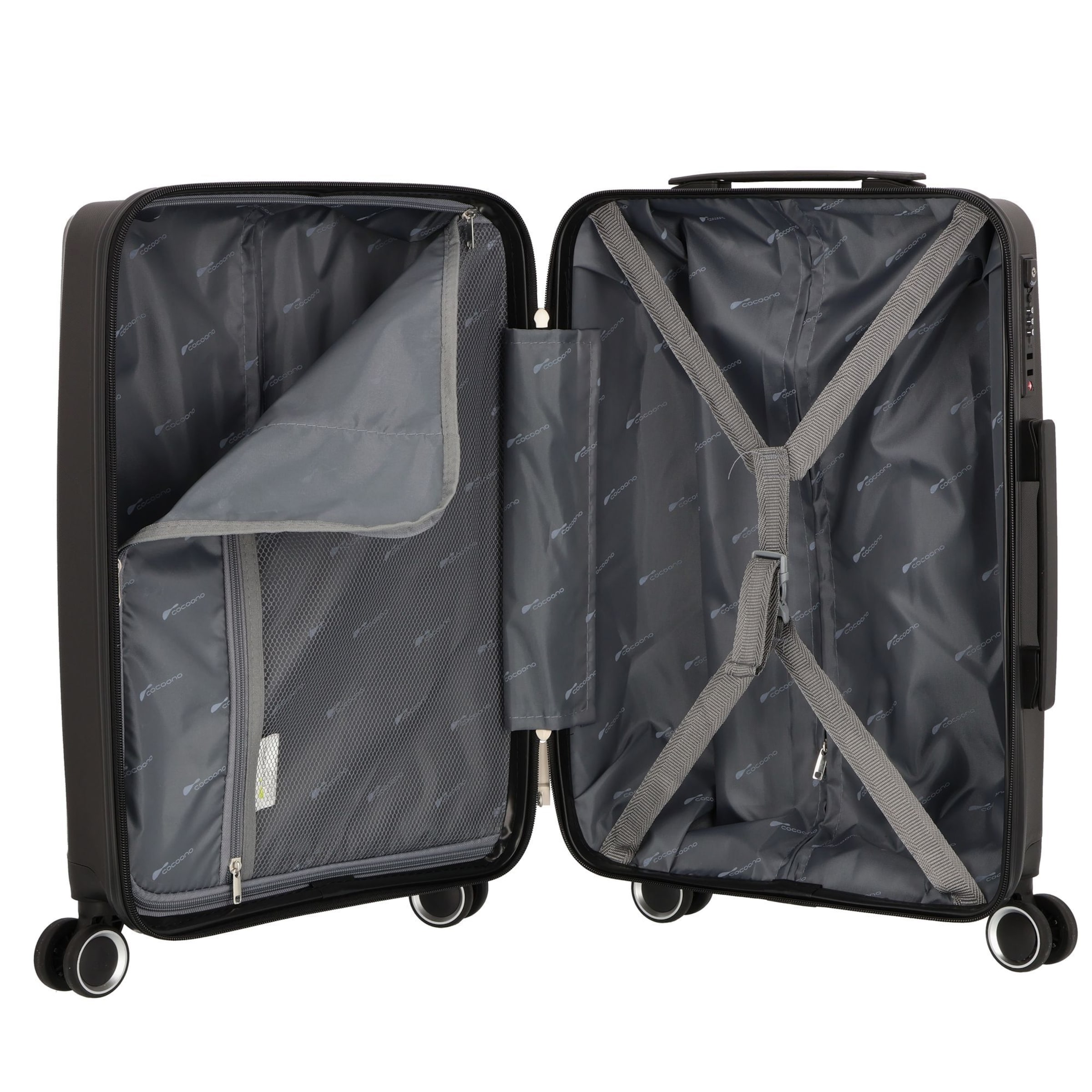 cocoono Leon 4 Rollen Kabinentrolley 56 cm in Schwarz