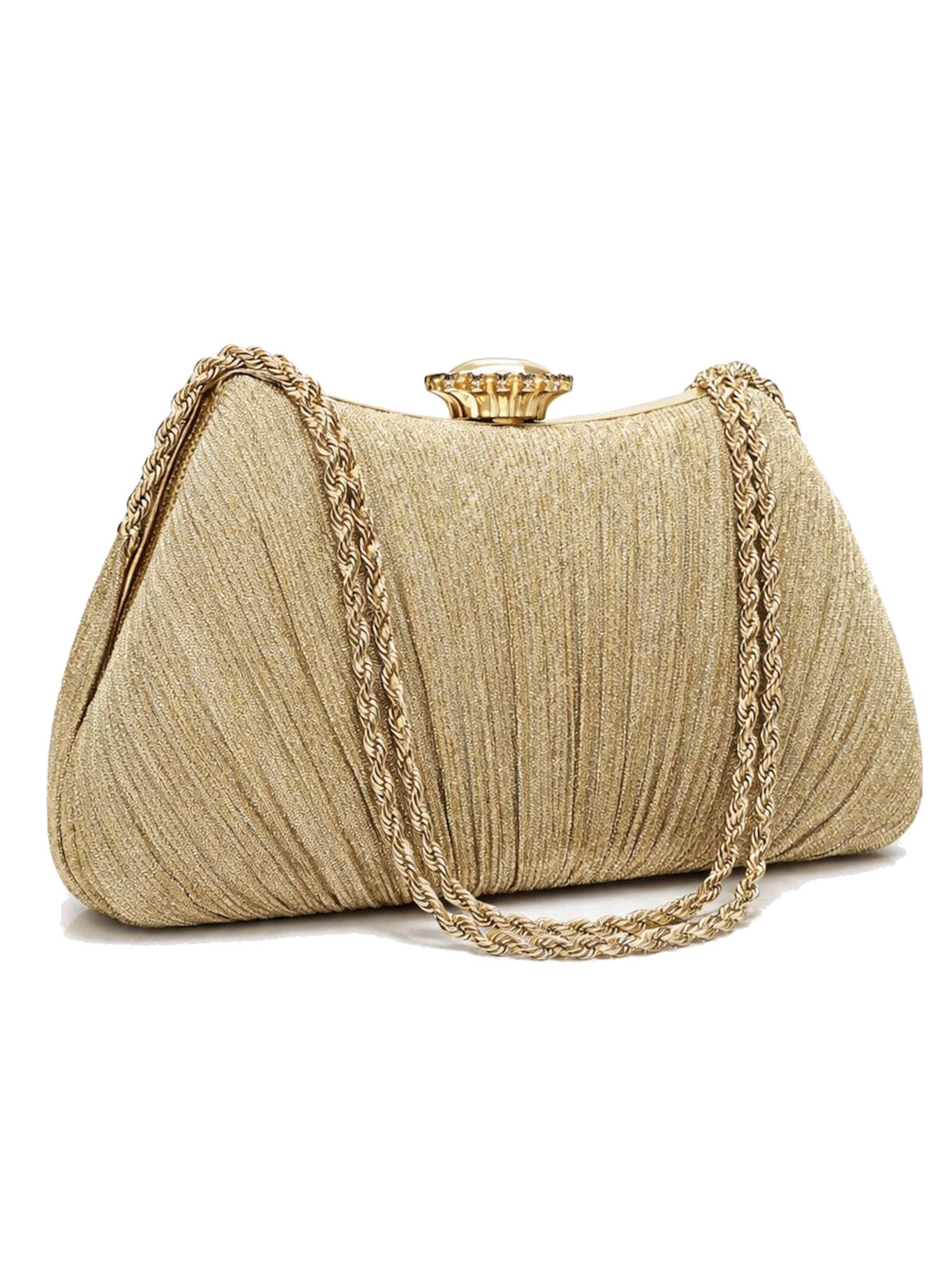 Tomshop24-7 Clutch 'Amelia'‌‌‌‌ in Gold: Vorderseite