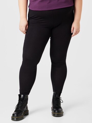 Fransa Curve Skinny Leggings 'KOKOS' in Zwart: voorkant