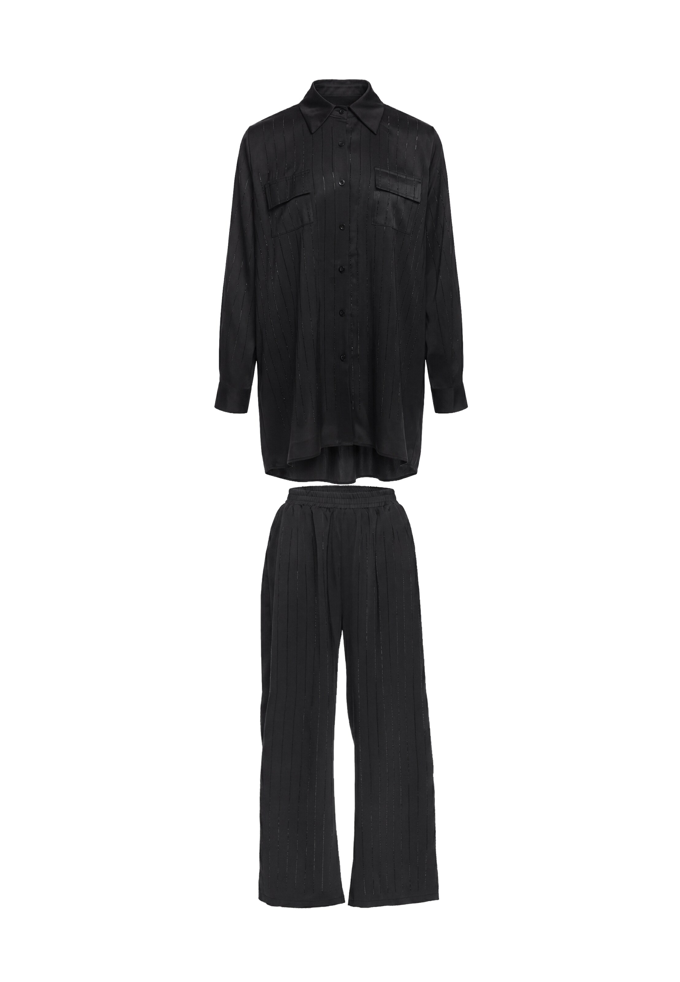 faina Pantsuit in Black: front