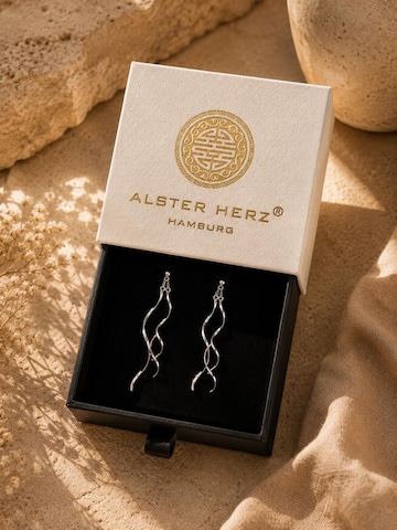 Alster Herz - Pendientes 'LIVIA' en plata