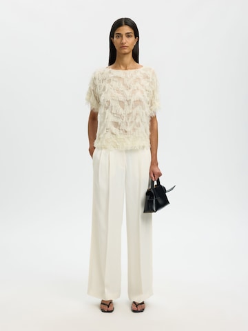 SELECTED Bluse 'SLFMyline' i hvid