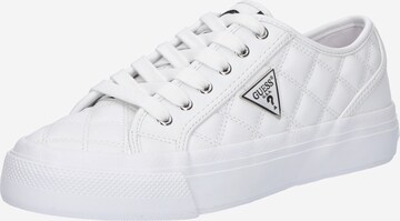 Baskets basses 'Jelexa  2' GUESS en blanc : devant