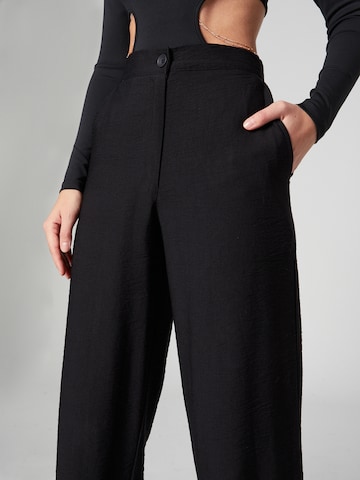 millane Wide Leg Hose 'Merle' in Schwarz