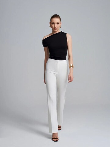 Dilvin Flared Pants in White