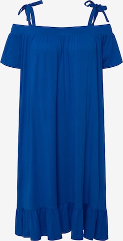 Robe Ulla Popken en bleu : devant