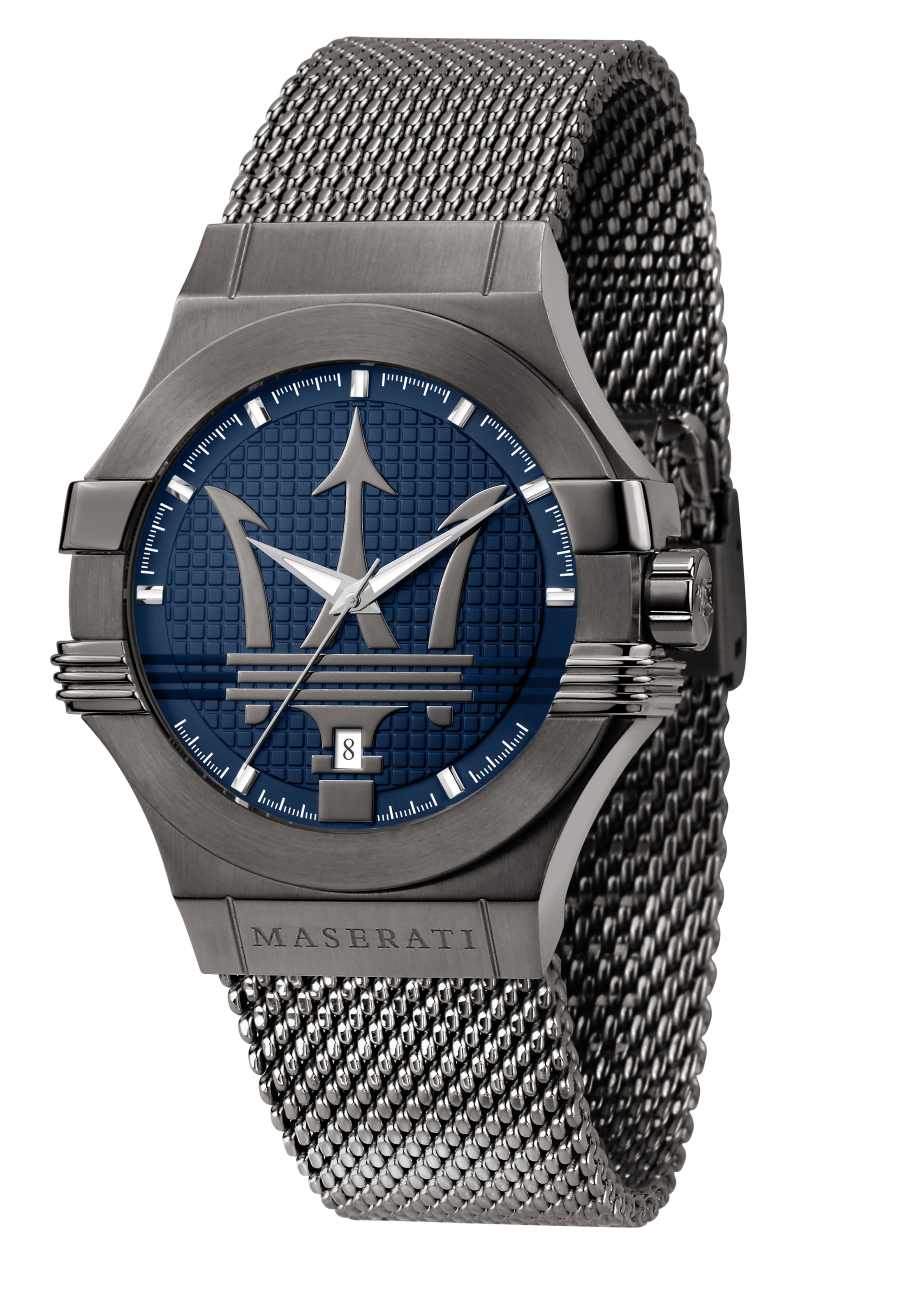 Maserati Analog Watch 'Potenza' in Grey: front