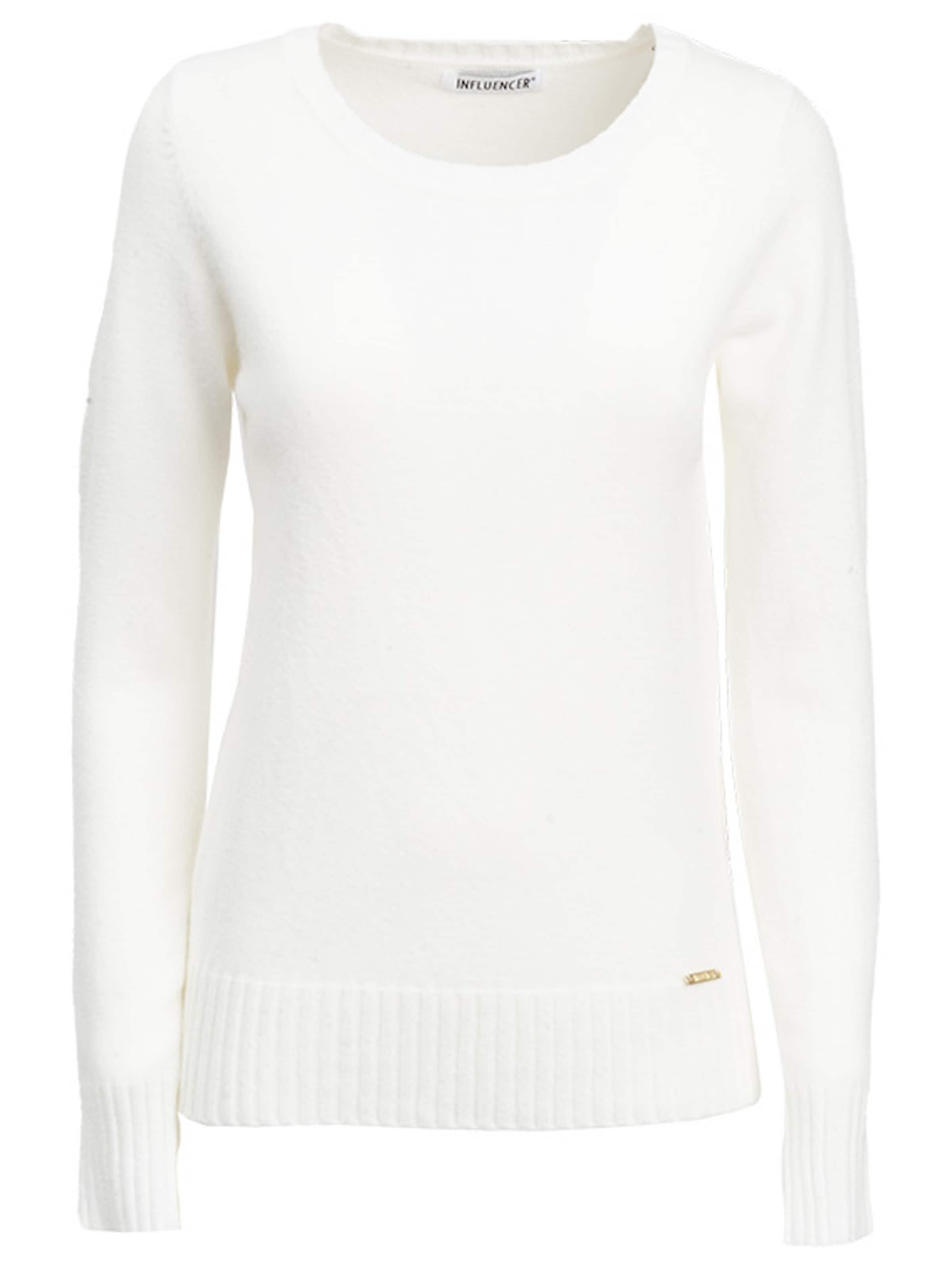 Influencer Svetr – bílá: přední strana