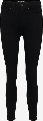 Only Petite - Skinny Vaquero 'ONLLULU' en negro: frente