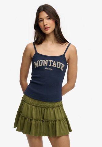 Superdry & Co Top 'Athletic Essentials' in Blau: Vorderseite