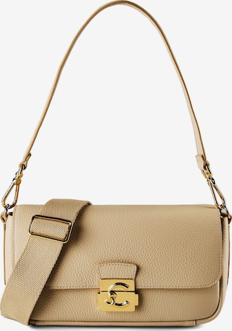 Coccinelle Shoulder Bag 'C-Me Lock' in Beige: front