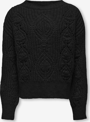 ONLY GIRLS Sweater 'KOGRosetta' in Black: front