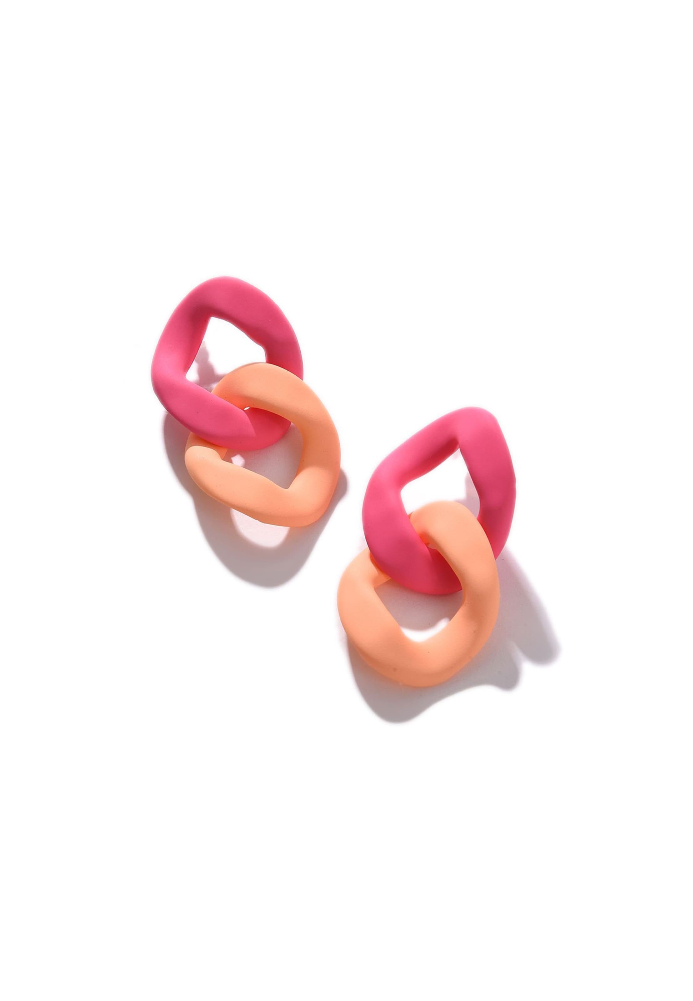 Boucles d'oreilles SOHI en orange : devant