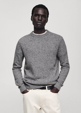 MANGO MAN Pullover 'Neppie' in Grau: Vorderseite