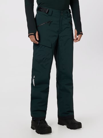 ADIDAS TERREX Regular Workout Pants 'Resort Two Layer Insulated Snow' in Green: front
