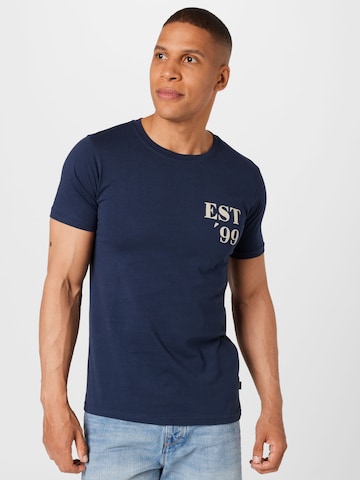 T-Shirt 'ARCHIE' !Solid en bleu : devant