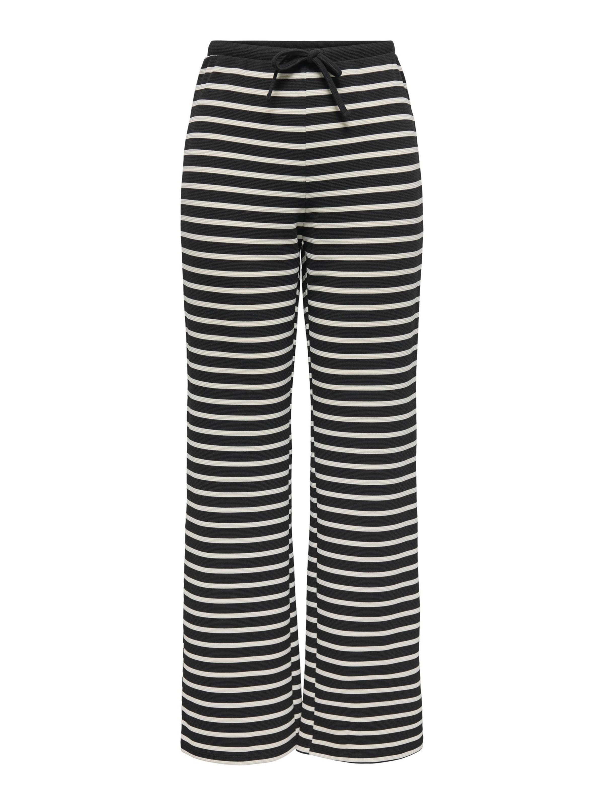 ONLY Bukser 'ONLFabiola' i sort / hvid, Produktvisning