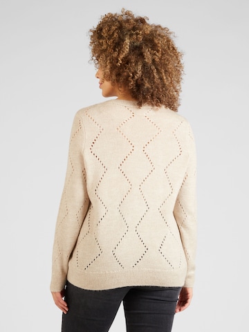 ONLY Carmakoma Sweater 'CATRINA' in Beige