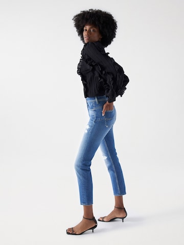 Coupe slim Jean Salsa Jeans en bleu