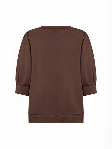 Sweat-shirt 'Sabina' Wasabi Concept en marron