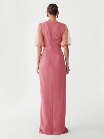 Rochie de seară 'CHIARA' de la BWLDR pe roz: spate