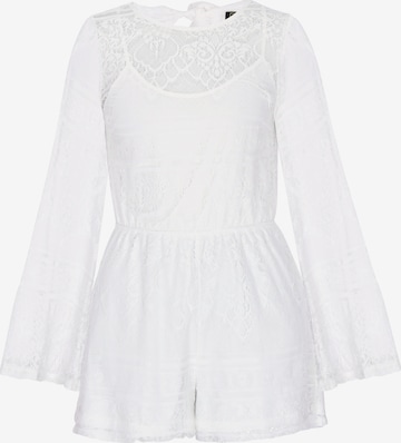 faina Jumpsuit in Weiß: Vorderseite