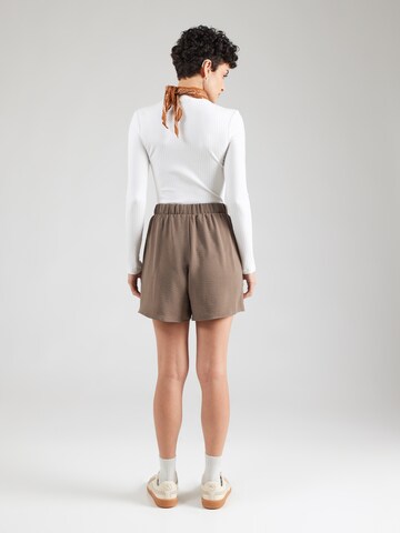 PIECES Regular Trousers 'PCANNA' in Brown