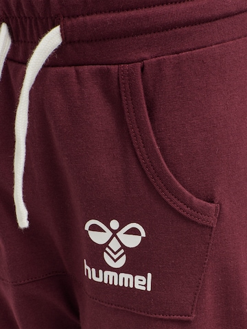 Hummel Tapered Bukser 'Futte' i rød