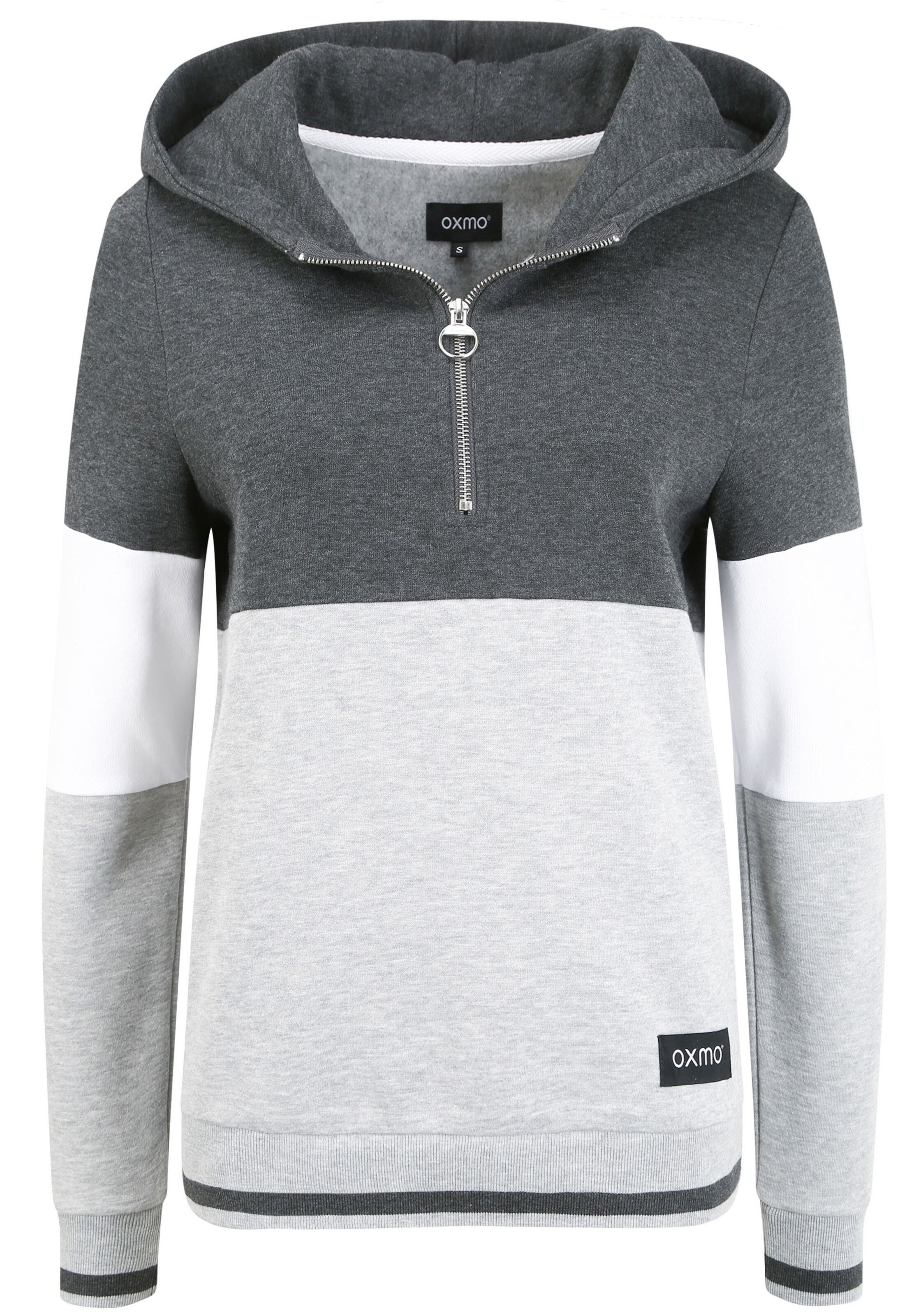 Sweat-shirt 'OXOmara' Oxmo en gris : devant