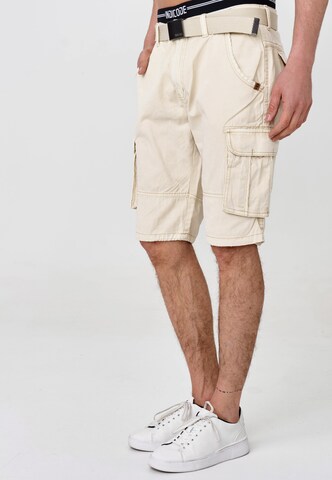 INDICODE JEANS Regular Cargohose 'Blixt' in Beige