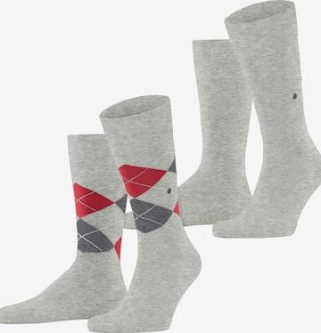 BURLINGTON Socks 'Everyday Argyle Mix 2-Pack' in Grey: front