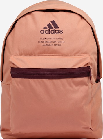 ADIDAS PERFORMANCE Sports Backpack in Orange: front