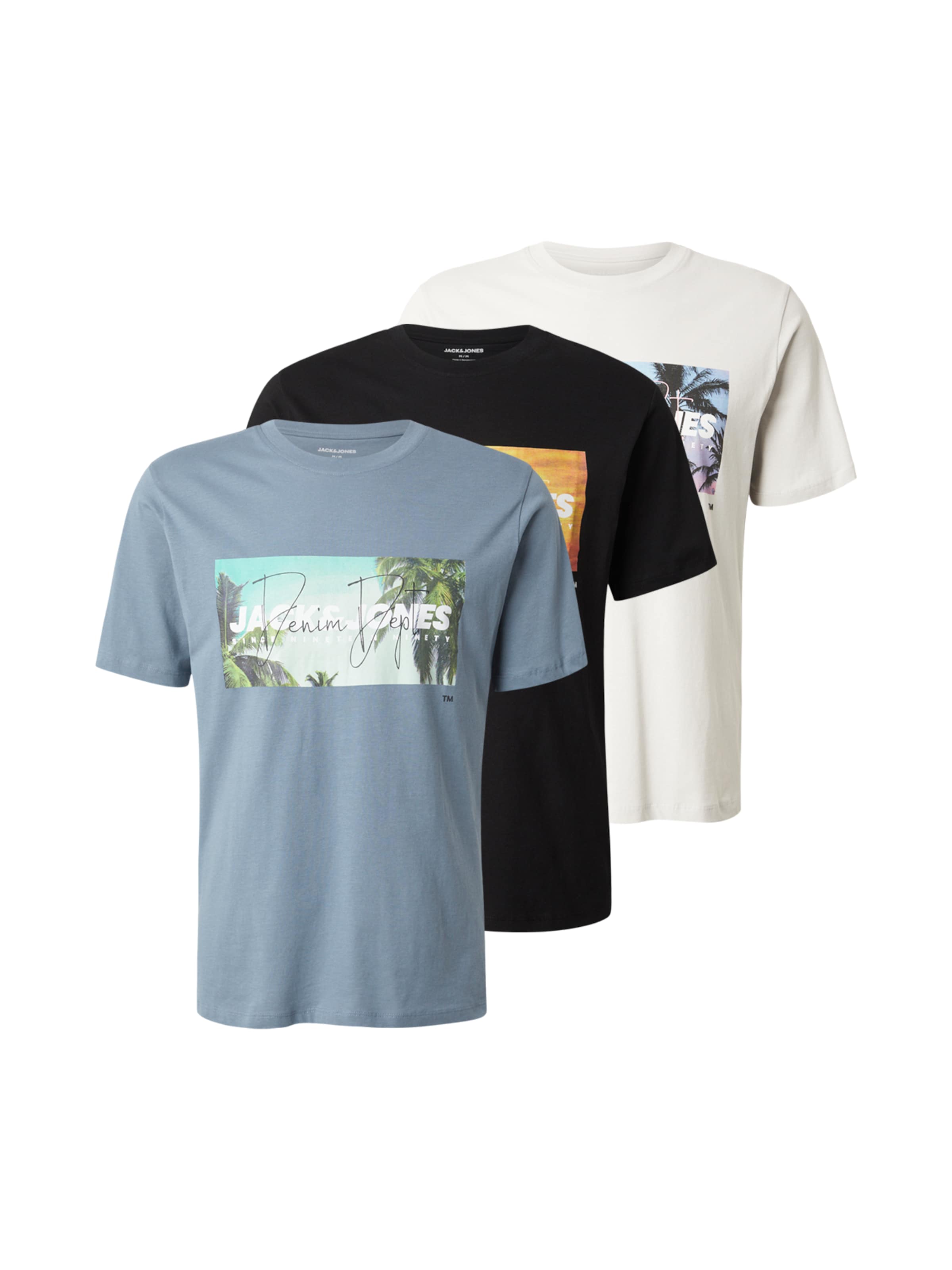 JACK & JONES - Camiseta 'JJINDIANA' en azul: frente