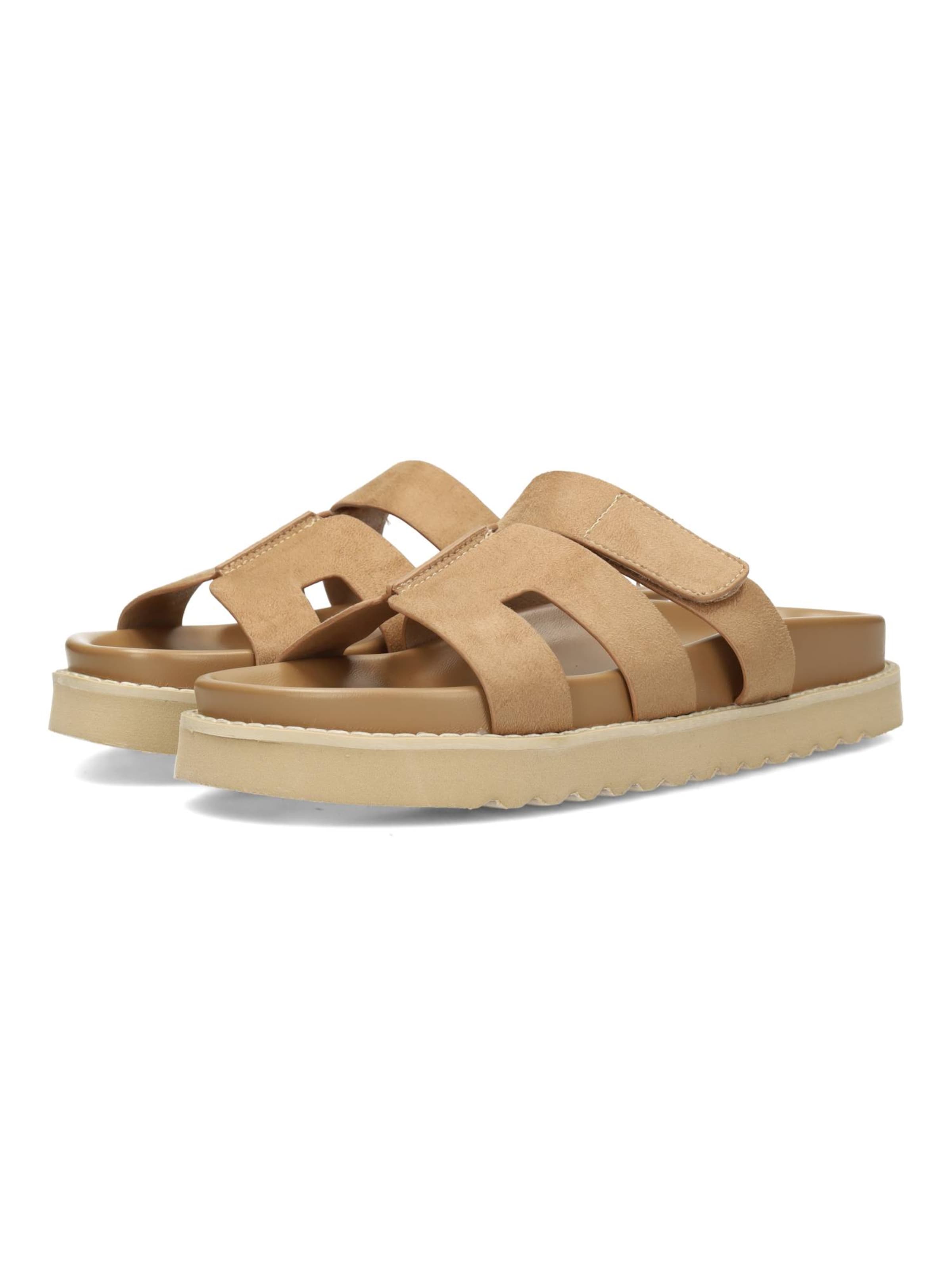 POSH by Poelman Sandalen met riem 'SCOTTIE' in Beige