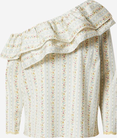 Notes du Nord Blouse 'Divine' in Cream / Light blue / Yellow / Olive, Item view