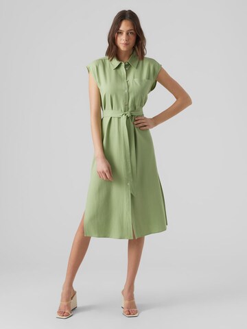 VERO MODA Blusenkleid in Grün: Vorderseite