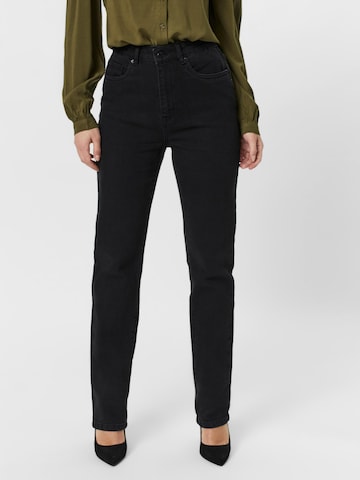 VERO MODA - regular Vaquero 'Ellie' en negro: frente