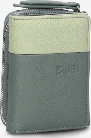 ZWEI Wallet 'Eva' in Green: front