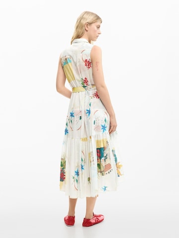Desigual Košilové šaty – bílá