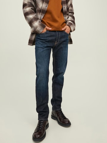 Regular Jeans 'Mike Wood' de la JACK & JONES pe albastru: față