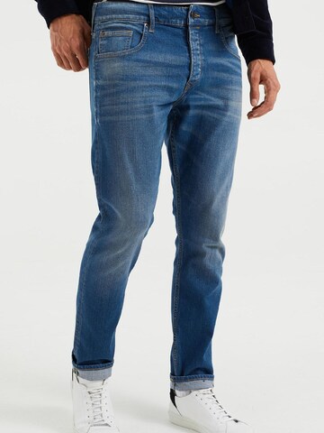 WE Fashion Slim fit Jeans in Blue: front