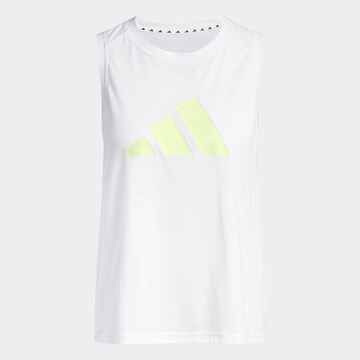 Top sportivo 'Essentials' di ADIDAS PERFORMANCE in bianco: frontale