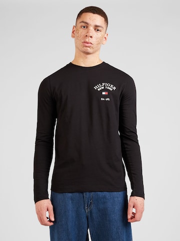 TOMMY HILFIGER - Camiseta en negro: frente