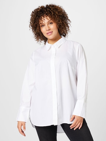 Esprit Curves - Blusa en blanco: frente