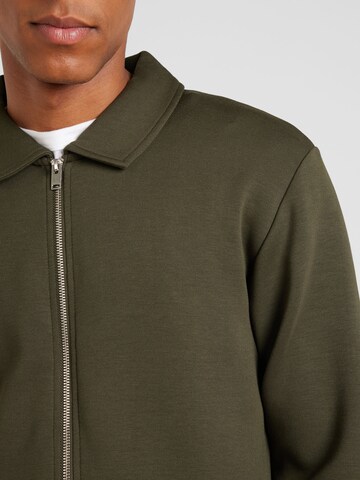 SELECTED HOMME - Sudadera con cremallera en verde