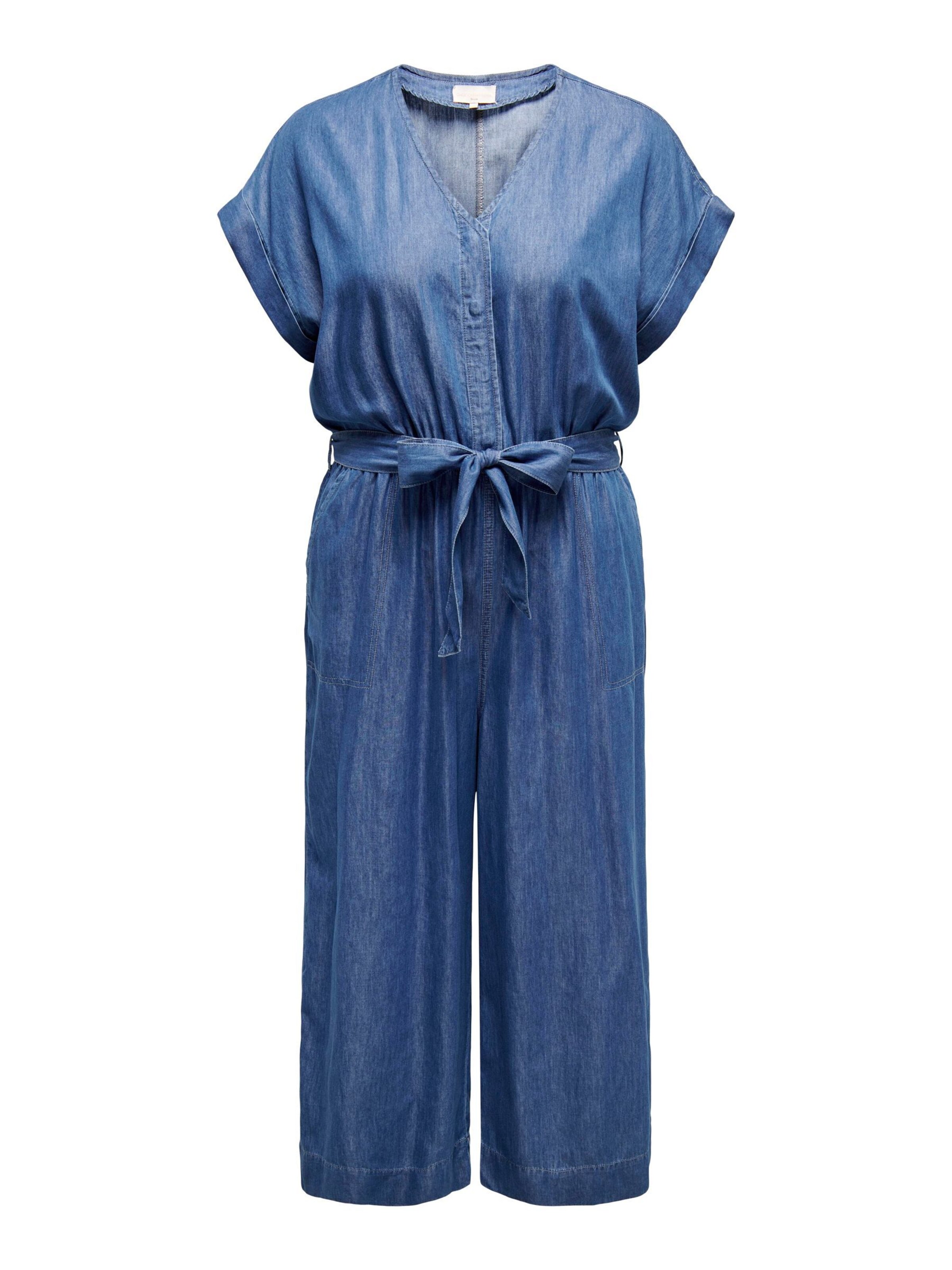 ONLY Carmakoma Jumpsuit in Blue: front