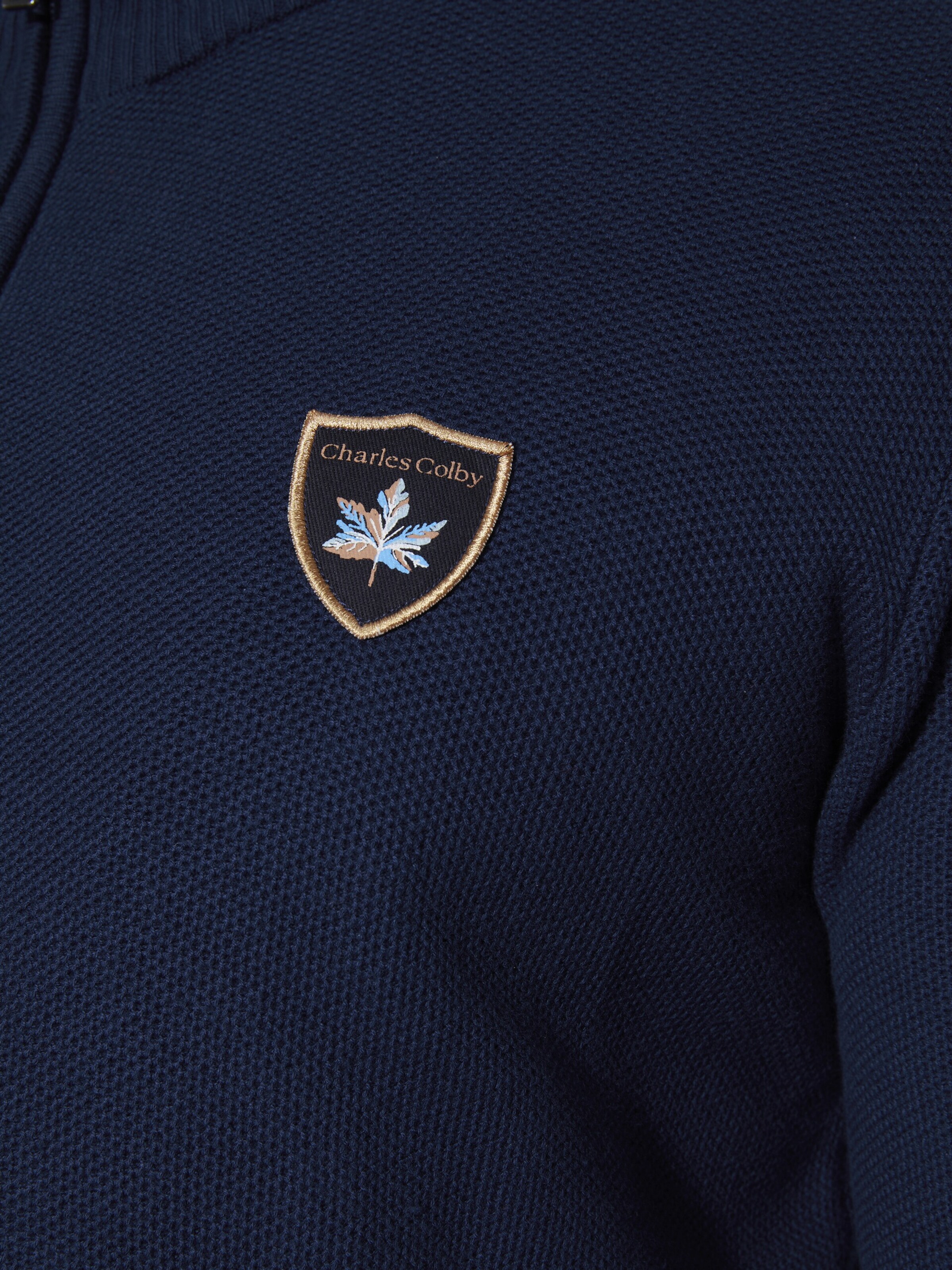 Charles Colby Knit Cardigan 'Duke Thalaric' in Blue