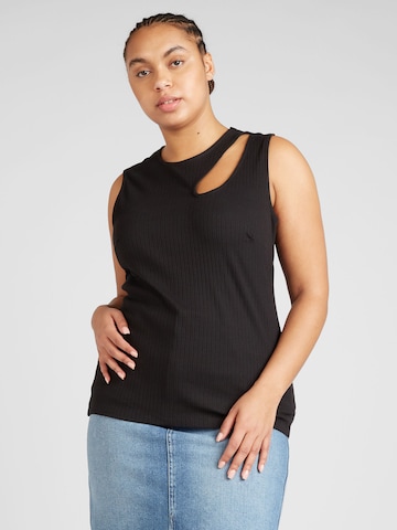 ONLY Carmakoma Top 'Frino' in Black: front