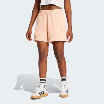 ADIDAS ORIGINALS Loose fit Trousers 'Essentials' in Orange: front