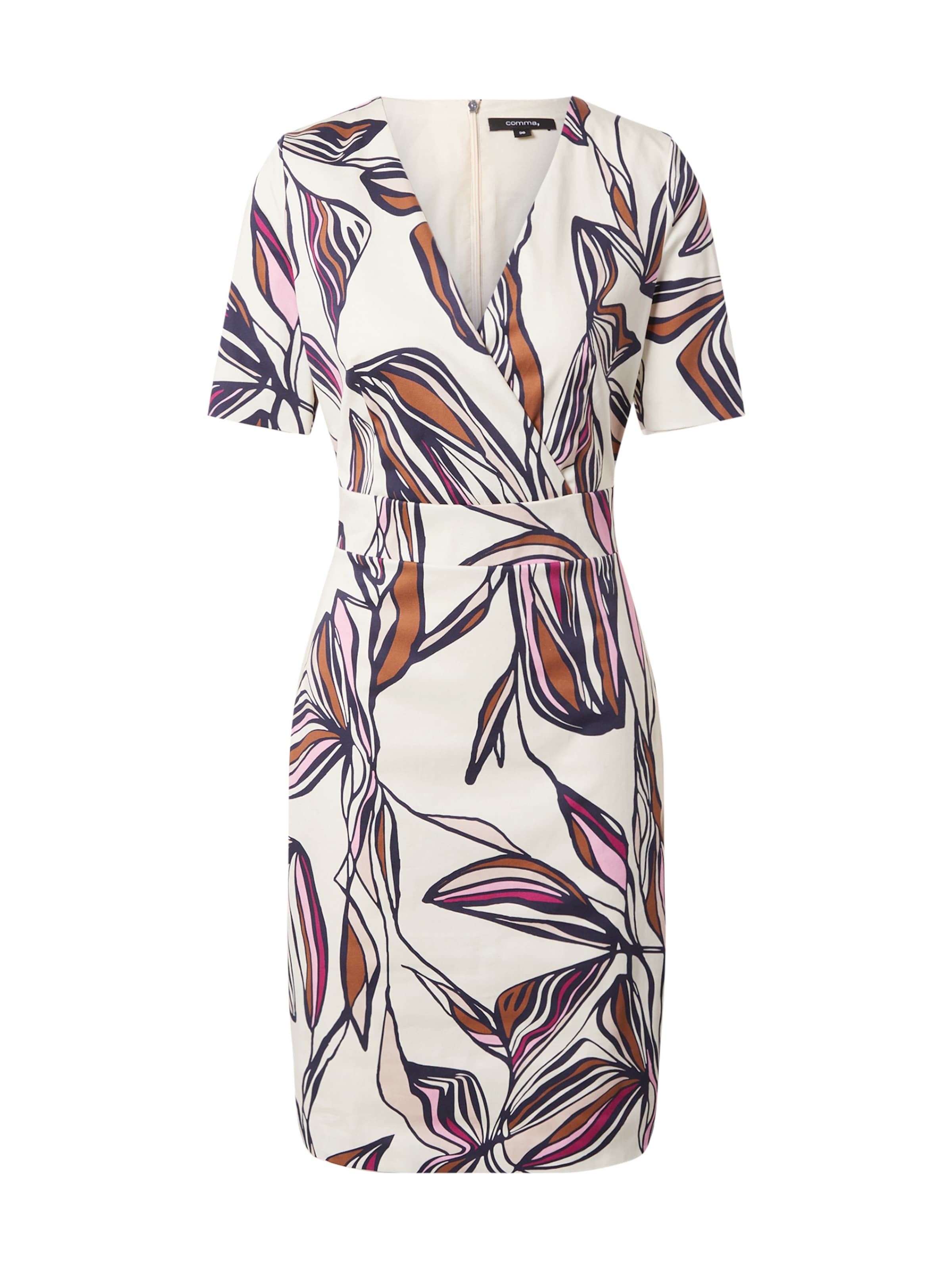 COMMA Puzdrové šaty - Béžová: predná strana